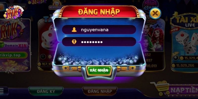 dang nhap rikvip 2 Lấy lại thông tin mật khẩu đăng nhập Rikvip vô cùng đơn giản