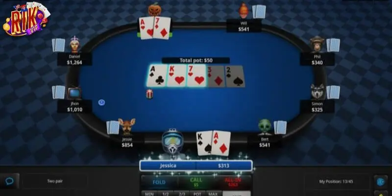 poker online 2 Luật chơi game poker